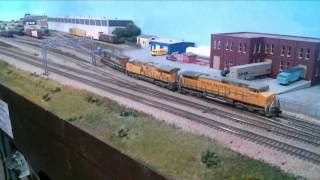 Manifest Train MCLYC Departs Clinton, IA
