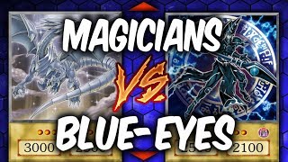 Yugioh BLUE-EYES vs DARK MAGICIAN (Yu-gi-oh Competitive Deck Duel!)