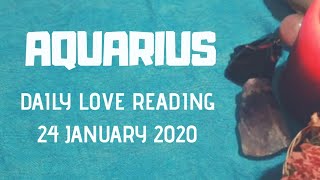 Aquarius daily love reading ? SOMETHING HAS TRIGGERED THEIR EMOTIONS  ? 24 JANUARY 2020