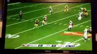 What a return July 3 2014 Winnipeg Blue Bombers vs Ottawa Red Blacks #cfl #football #winnipeg