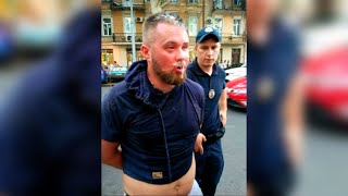 Пьяный дебош Одесса комбат Антон Сидоренко нажрался и вёл себя достойно