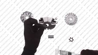 Вариатор передний   Yamaha JOG 90, 2T Stels 50   (d-16mm, палец, щека,...