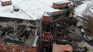 Последствия крупного пожара около ТЦ «Колизей» в Самаре / Russia