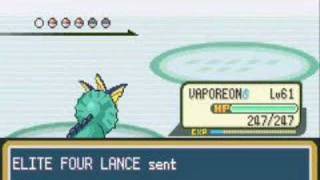 Pokemon Fire Red - Battle vs Elite Four Lance