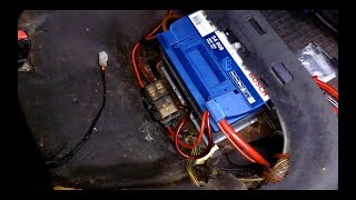 БМВ Е34 Установка аккумулятора BMW E34