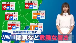 東京など危険な暑さ
