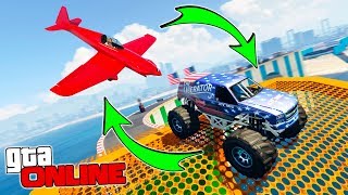 САМАЯ НЕВЕРОЯТНАЯ ПАРКУР ГОНКА-ТРАНСФОРМЕР В GTA 5 ONLINE! (GTA 5 Смешные моменты)