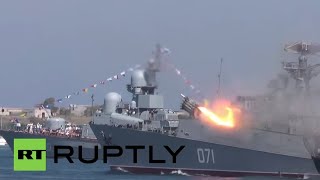 Russia: Russian Navy unleashes its firepower at Navy Day parade