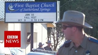 Texas church shooting: 'Half the congregation is gone' - BBC News