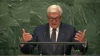 министр иностранных дел Германии Франк-Вальтер Штайнмайер на Генассамблее ООН 1.10.2015