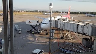Взлет Boeing 777-200ER Nordwind из аэропорта Анталья