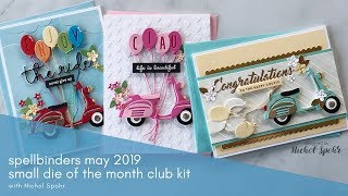 Spellbinders May 2019 Small Die of the Month | Enjoy the Ride