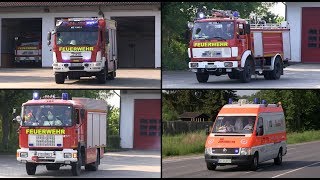 [Ankommende FFler] Freiwillige Feuerwehr Messel rückt zu VU im Wald aus & SEG Johanniter