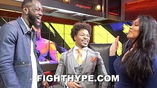DEONTAY WILDER & NEWLYWED SHAWN PORTER REUNITE; JOKES WITH HIS WIFE: "TOUGH DEALING WITH HIM"