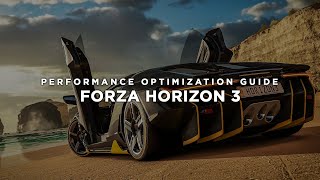 Forza Horizon 3 - How to Improve Performance and Reduce/Fix Lag on Low End PC