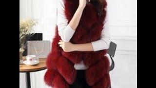 Стильная жилетка из искусственного меха.