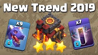 Dragon + Bat Spell | New Th10 Attack Strategy | Clash of clans - COC