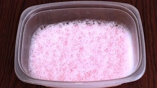 DIY Crispy Nonsticky Bubbly Slime! How to Make Satisfying Cotton Candy Bubbly Slime!