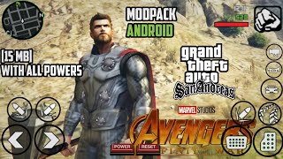 [15MB] THOR INFINITY  WAR MODPACK  | GTA SA ANDROID | With All Powers and Working Strombreaker