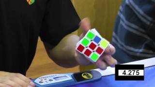 Feliks Zemdegs 3x3 One Handed (former) World Record 9.05 seconds - slow motion