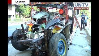 20 patay kabilang ang ilang bata sa banggaan ng jeep at bus sa La Union