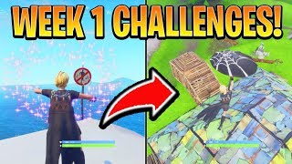 Fortnite ALL WEEK 1 CHALLENGES GUIDE! - CROWN of RV’s, Forbidden Locations (Battle Royale Season 7)