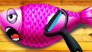 ГОТОВКА ЧЕЛЛЕНДЖ МАСТЕР СУШИ / Добавил ЖЕЛЕЙНЫХ МЕДВЕДЕЙ в суши для мультяшных героев #ПУРУМЧАТА