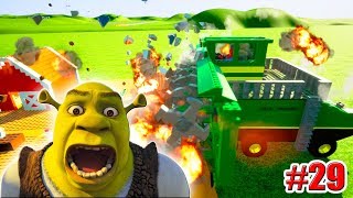ШРЕК ПРОТИВ КОМБАЙНА! Brick Rigs МОДЫ Брик Ригс Игры Симулятор Краш Тест 29 серия