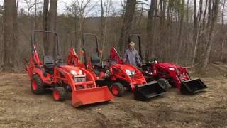 The Sub Compact Tractor Challenge - Mahindra Emax vs. BX Kubota vs Kioti CS2210