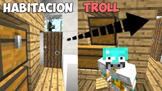 MINECRAFT: HABITACIÓN SECRETA Y TROLL EN SKYWARS
