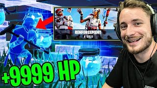 +999 HP dans le nouveau mode " renforcement " sur fortnite !