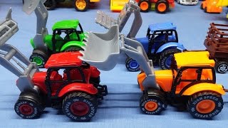 Toy farm vehicles - Xe nông trại, máy cày, máy bừa, máy xúc đồ chơi trẻ em - Kid Toy