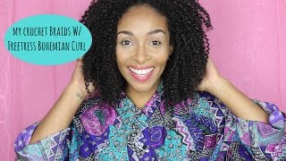 {NATURAL HAIR} Crochet Braids w/ Freetress Bohemian Curl Bulk- DE'ANA FIERCE