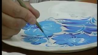 Master class, handmade, painting "Gzhel". Мастер класс - роспись "Гжель"