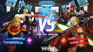 CAPTAIN MARVEL - MORRIGAN - ZERO - DANTE - MARVEL VS CAPCOM INFINITE FULL MATCHES