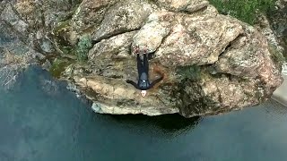 Winter Cliff Jumping at Cable Hole