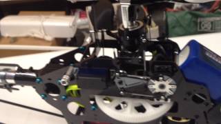 Walk Around of T-Rex 600e 12S Setup With Scorpion HK4025 III 550kv and Pro DFC Head/Swash Build