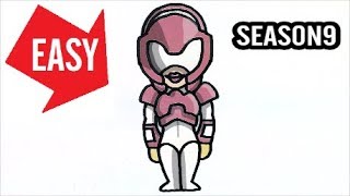 *NEW* FORTNITE SEASON 9 SKIN【Rox】Easy & Cute drawing｜｜How to draw Fortnite by Jolly Art NEGI