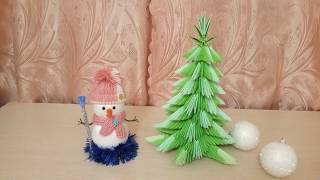 Не могу без оригами!Елка из модулей !