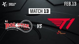 KT vs T1 | Match13 H/L 02.13 | 2020 LCK Spring