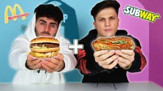 MCDONALDS + SUBWAY CHALLENGE !!!