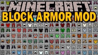 BLOCK ARMOR MOD - Armadura de TODOS los Bloques de Minecraft - Minecraft mod 1.11.2