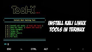 INSTALL TOOL X KALI LINUX IN TERMUX | TERMUX INDONESIA