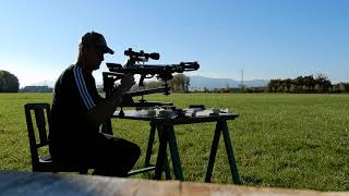 Ballistic 410 crossbow shooting at 130 yards (120 metres)