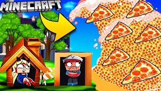 PIZZA TSUNAMI W MINECRAFT | BAZA VS TSUNAMI PIZZY CHALLENGE | Vito vs Bella