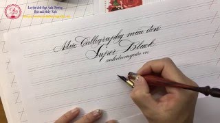 Mực calligraphy màu đen - Luyện chữ đẹp Ánh Dương