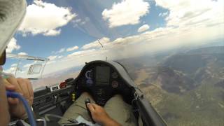 Glider Flying 750km Triangle With Surprise Ending