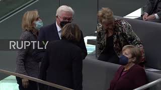 Germany: Merkel sits among spectators during new Bundestag"s inaugural session