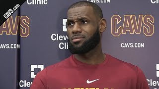 LeBron James On Jordan Bell's Self Alley-oop Off The Backboard, Ben Simmons & More | 10/24/17