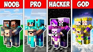 Minecraft NOOB vs PRO vs HACKER vs GOD : FAMILY INFINITY ARMOR EVOLUTION in Minecraft Animation